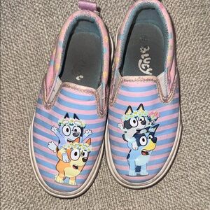 Kids Bluey -Slip-On Shoes - Pink and Blue